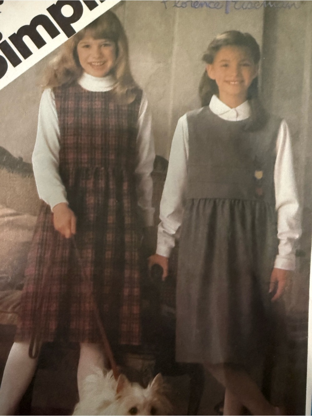 Simplicity Girls Jumper Sewing Pattern - Picture 2 of 4